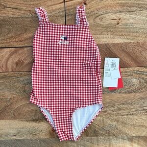 GAP Kids Minnie Disney Red Gingham Swimwear Swimsuit Size 3T 2T